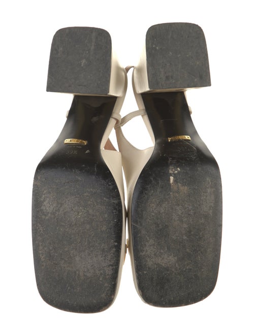 Gucci Horsebit Accent Leather Slingback Pumps