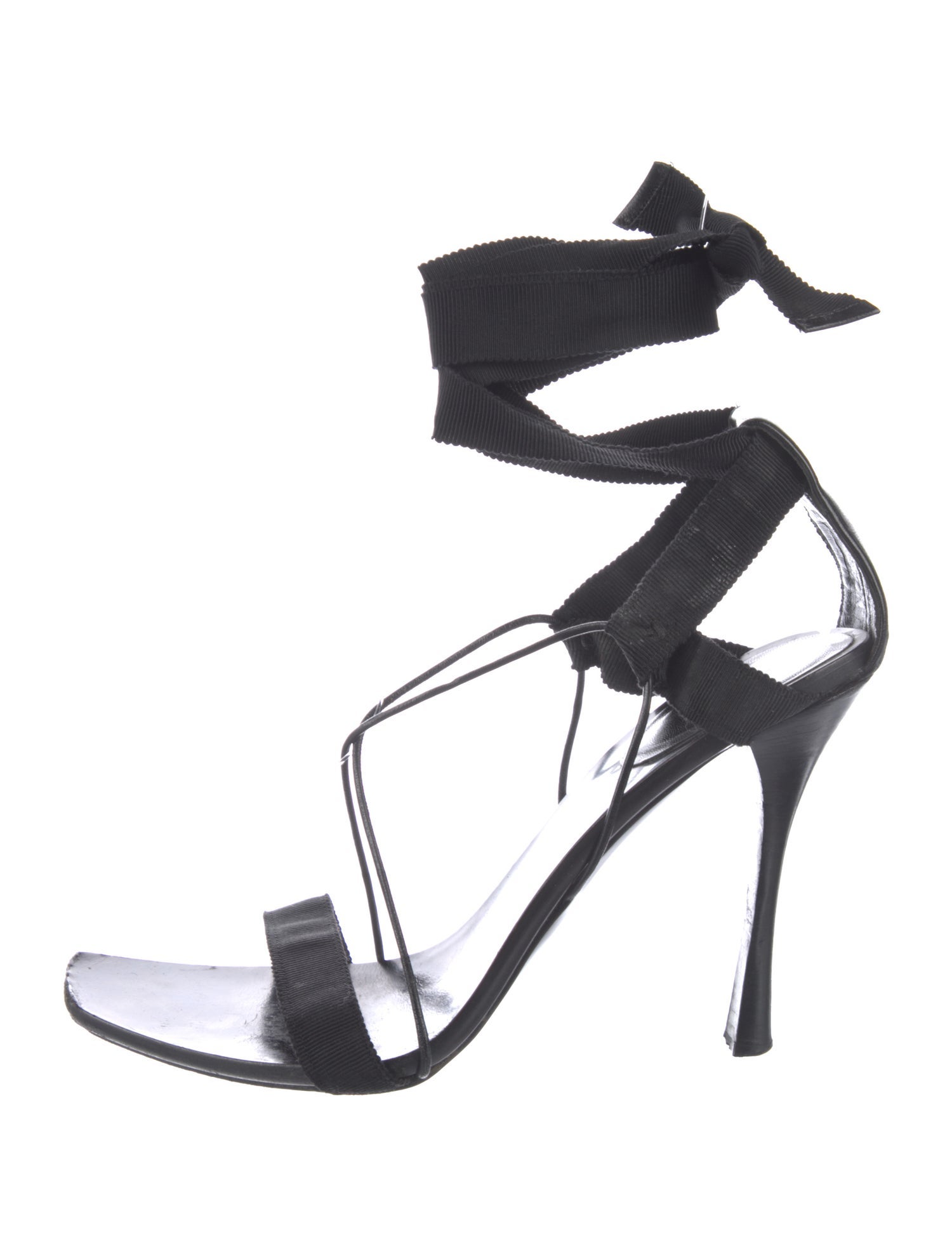 Gucci 2002 Grosgrain Trim Sandals