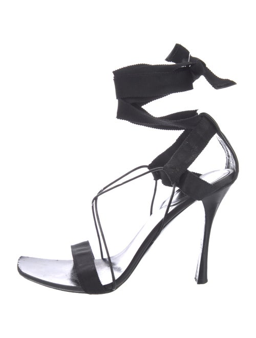 Gucci 2002 Grosgrain Trim Sandals