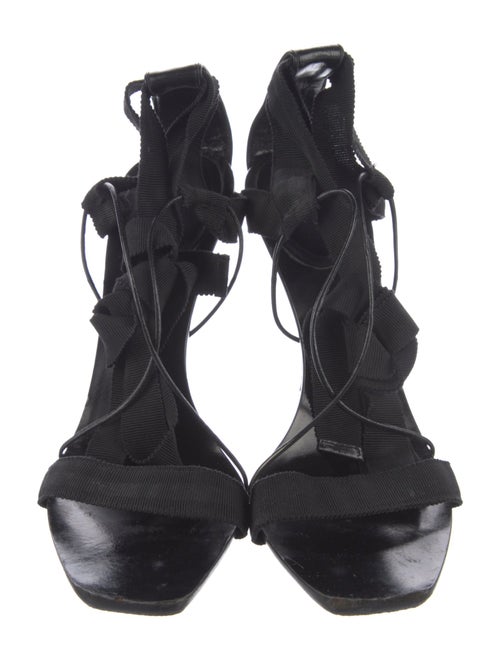 Gucci 2002 Grosgrain Trim Sandals