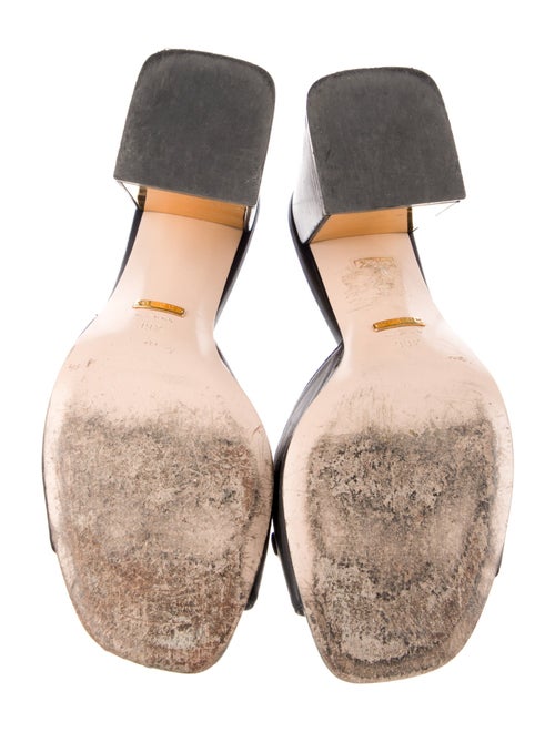 Gucci Horsebit Accent Leather Slides