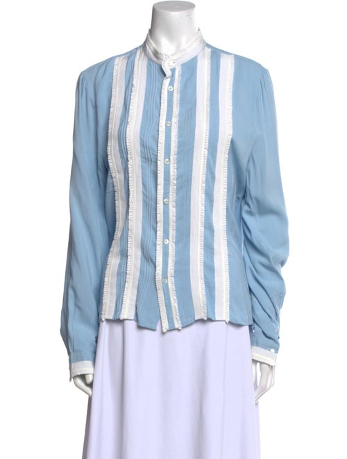 Gucci 2015 Striped Button-Up Top