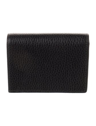 Gucci Gg Marmont Bi Fold Double G Logo Compact Wallet