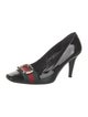 Gucci Web Accent Patent Leather Pumps