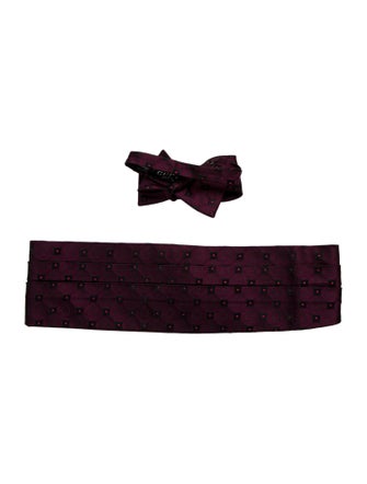 Gucci Cummerband and Bow Tie Set