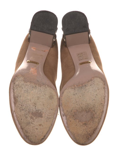 Gucci Bamboo Accent Suede Pumps