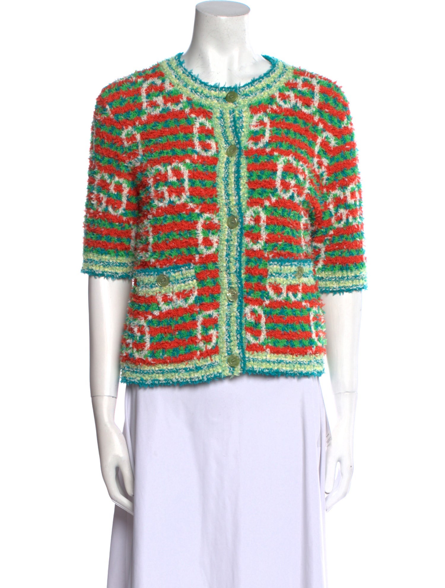 Gucci Printed Crew Neck Sweater