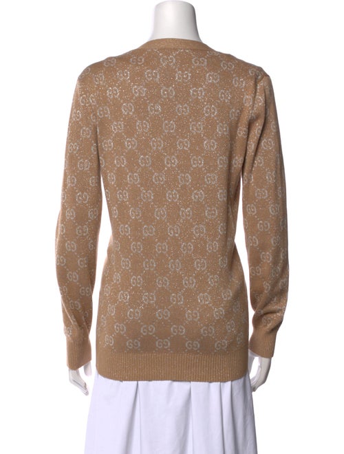 Gucci Printed V-Neck Sweater