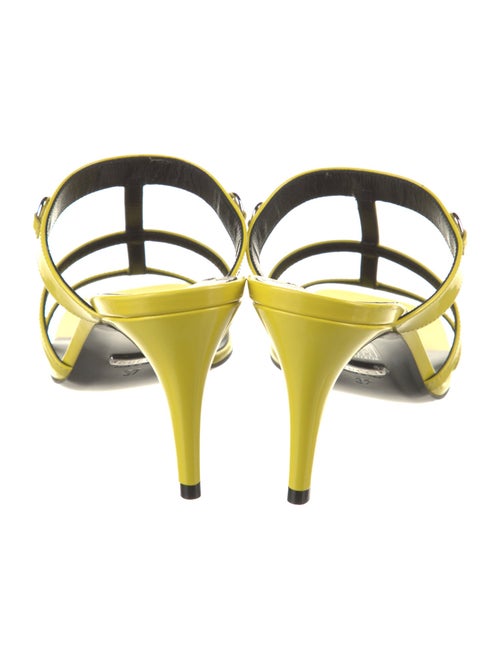 Gucci Horsebit Accent Patent Leather Slides