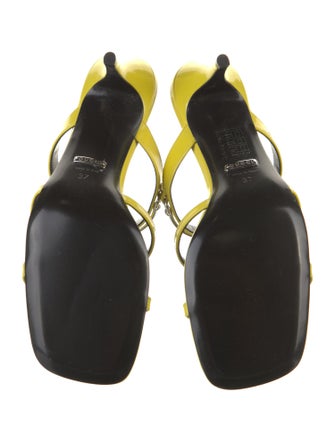 Gucci Horsebit Accent Patent Leather Slides