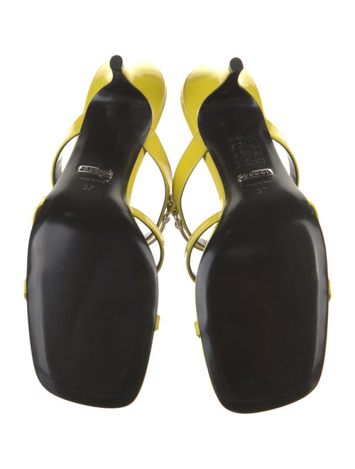 Gucci Horsebit Accent Patent Leather Slides