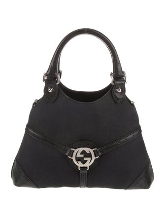 Gucci Canvas Top Handle Bag