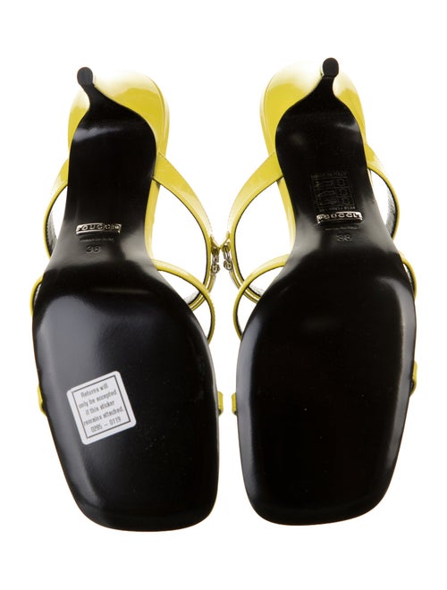 Gucci Horsebit Accent Patent Leather Slides