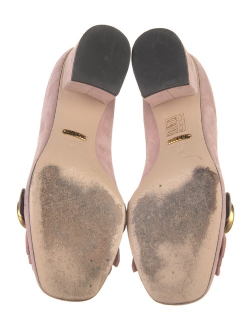 Gucci Double G Logo Suede Pumps