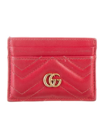 Gucci Gucci Matelasse GG Marmont Card Holder Double G Logo Card Holder