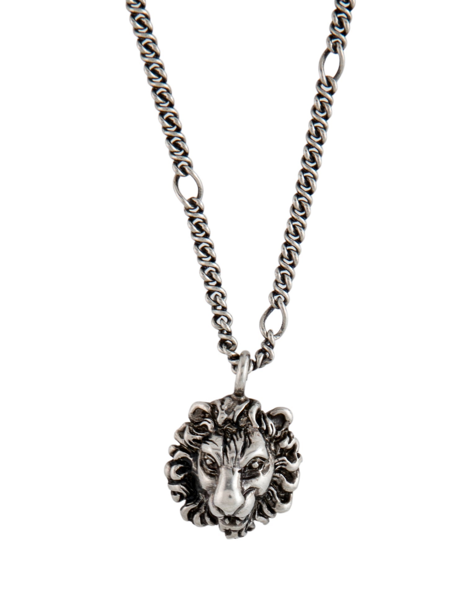 Gucci Lion Head Pendant Necklace