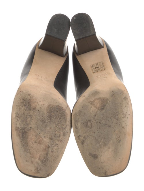 Gucci Horsebit Accent Leather Pumps