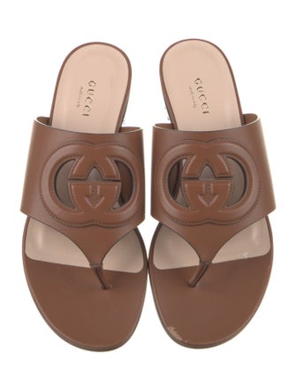 Gucci Leather Slides