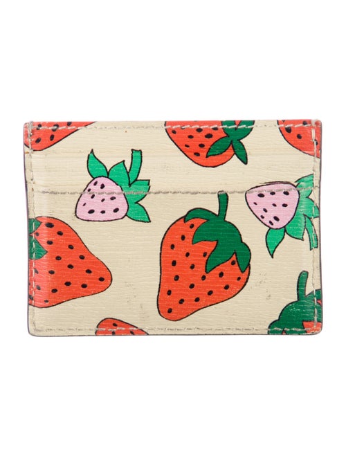 Gucci Zumi Strawberry Interlocking G Horsebit Compact Wallet