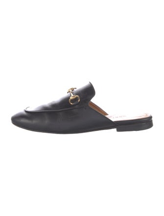 Gucci Horsebit Accent Leather Mules