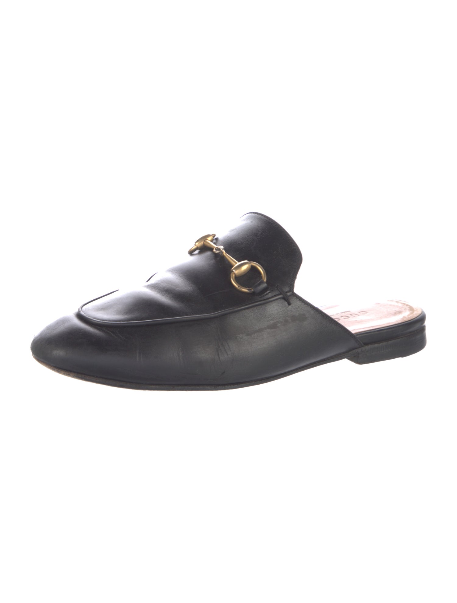 Gucci Horsebit Accent Leather Mules