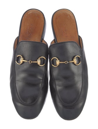 Gucci Horsebit Accent Leather Mules