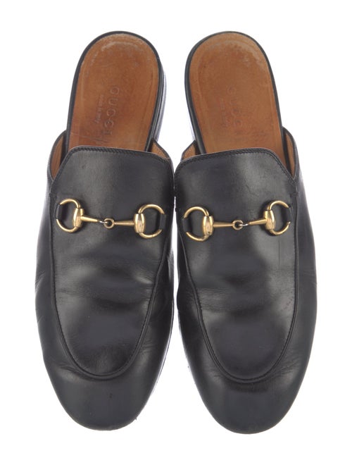 Gucci Horsebit Accent Leather Mules
