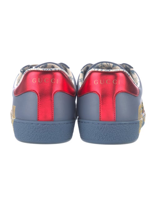 Gucci Web Accent Leather Sneakers