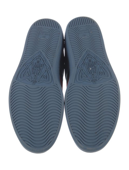 Gucci Web Accent Leather Sneakers