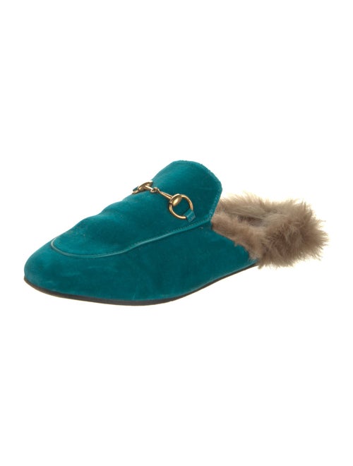 Gucci Horsebit Accent Suede Mules