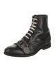 Gucci Leather Combat Boots