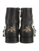 Gucci Leather Combat Boots