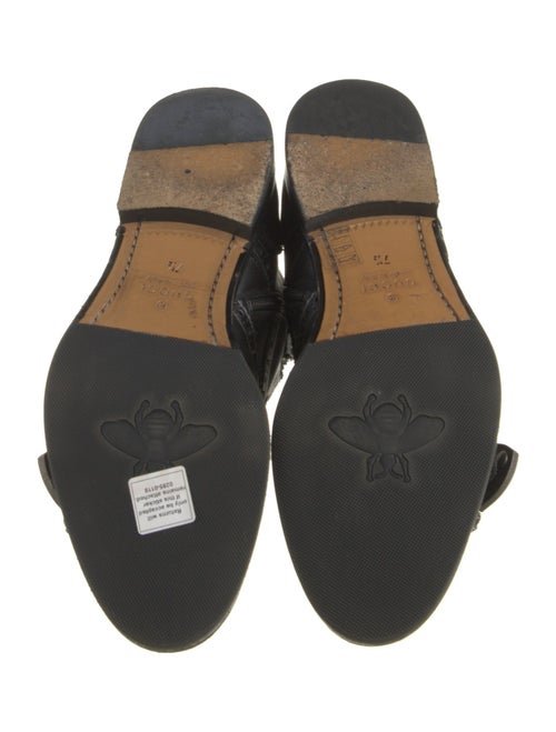 Gucci Leather Combat Boots