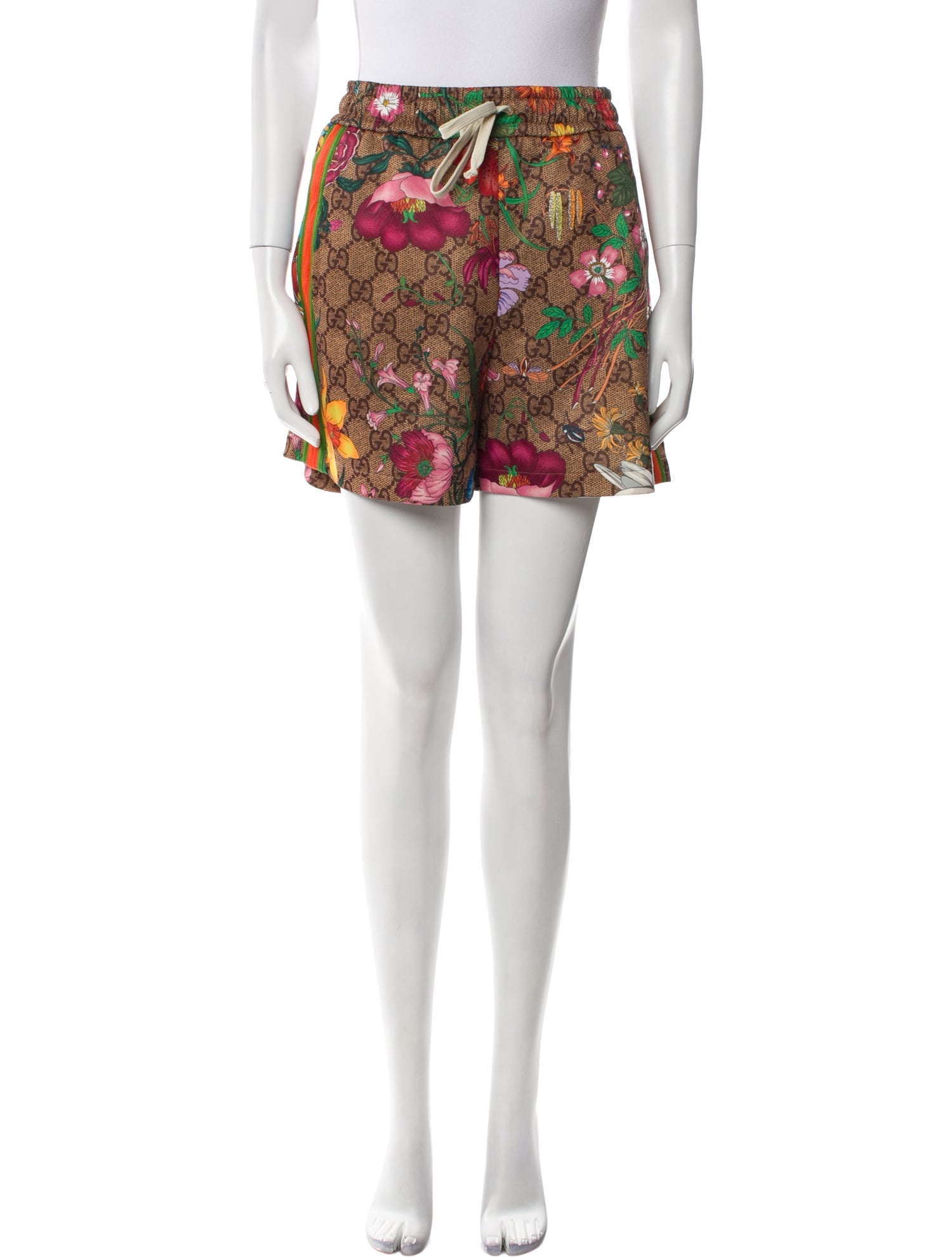 Gucci Floral Print Mini Shorts