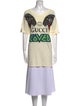 Gucci Graphic Print Scoop Neck T-Shirt