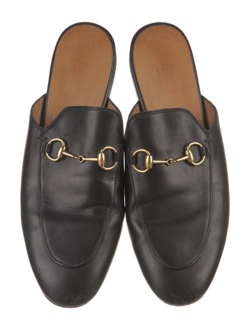 Gucci Horsebit Accent Leather Mules