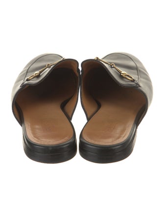 Gucci Horsebit Accent Leather Mules