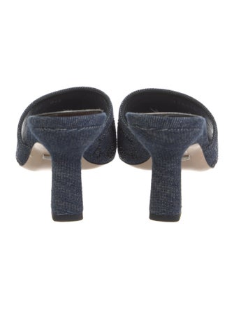 Gucci GG Logo Denim Slides