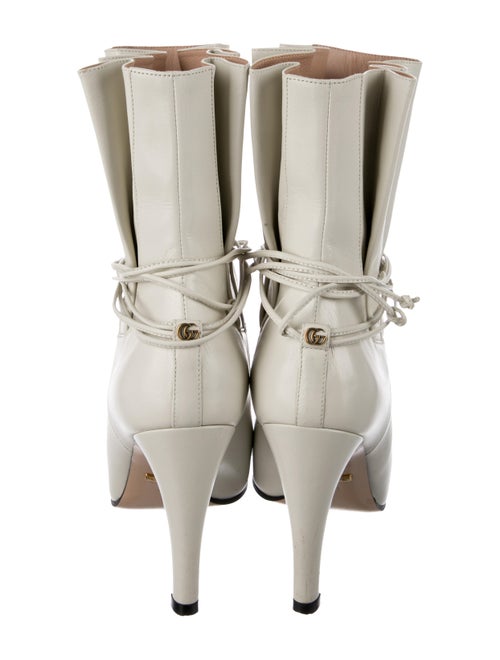 Gucci Double G Logo Leather Boots