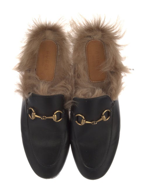 Gucci Horsebit Accent Leather Mules
