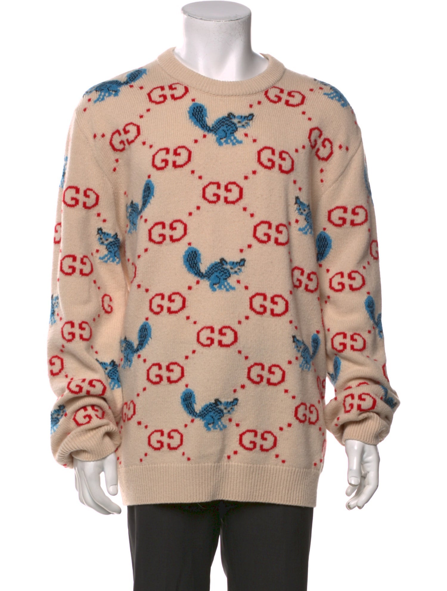 Gucci GG Logo Wool Pullover