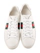 Gucci Web Accent Leather Sneakers