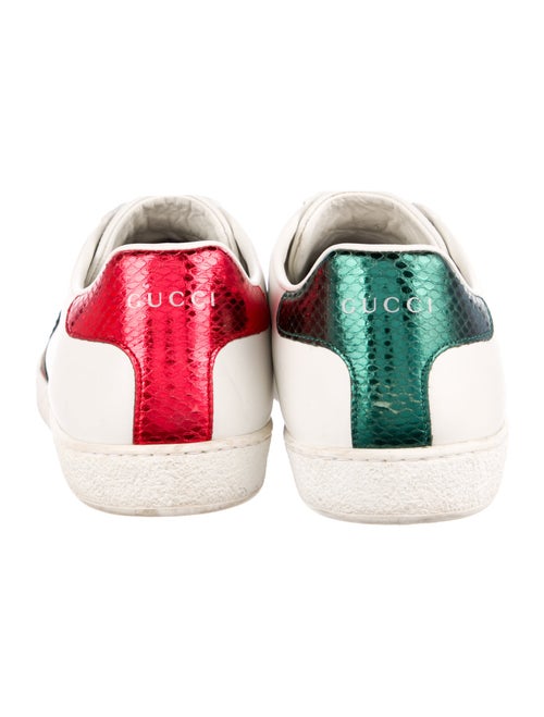 Gucci Web Accent Leather Sneakers
