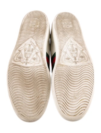 Gucci Web Accent Leather Sneakers