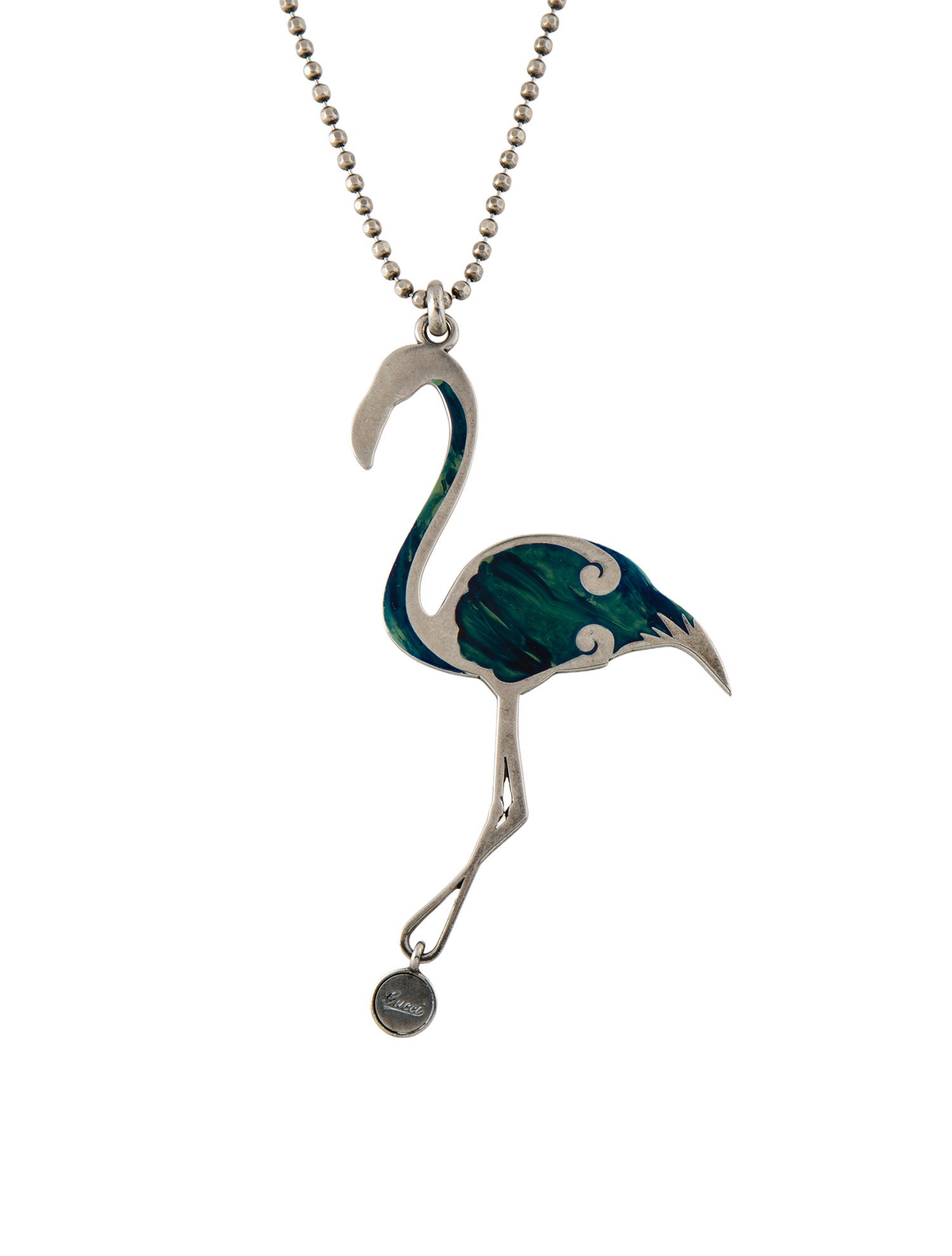 Gucci Flamingo Pendant Necklace