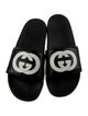 Gucci Interlocking G Logo Leather Slides