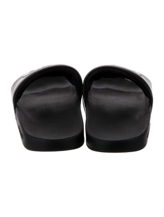 Gucci Interlocking G Logo Leather Slides