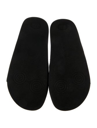 Gucci Interlocking G Logo Leather Slides