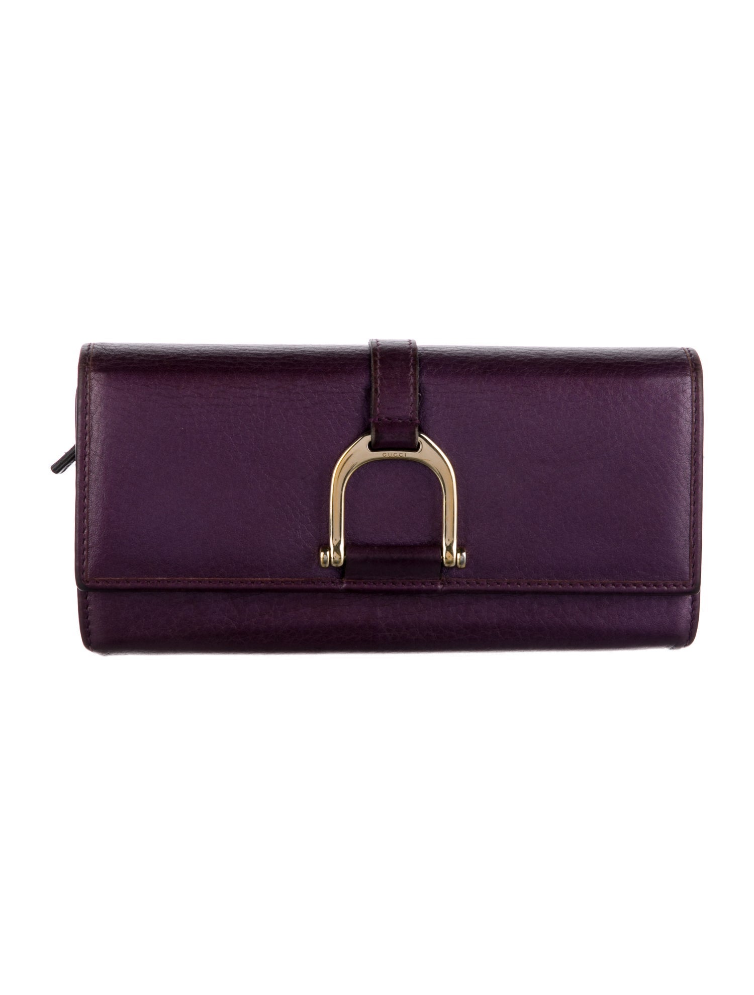 Gucci Hasler Horsebit Accent Leather Continental Wallet