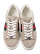 Gucci Web Accent Suede Sneakers